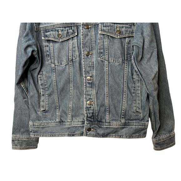 Vintage Harley Davidson Motorcycle Big Logo Denim Jacket Size M - Picture 7 of 16